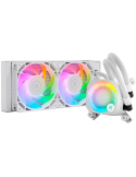 Водно охлаждане за процесор EKWB Nucleus AIO CR240 Lux, Бяло, 2x 120мм вентилатора, D-RGB, PWM Control - EKWB3831109897843 - 1
