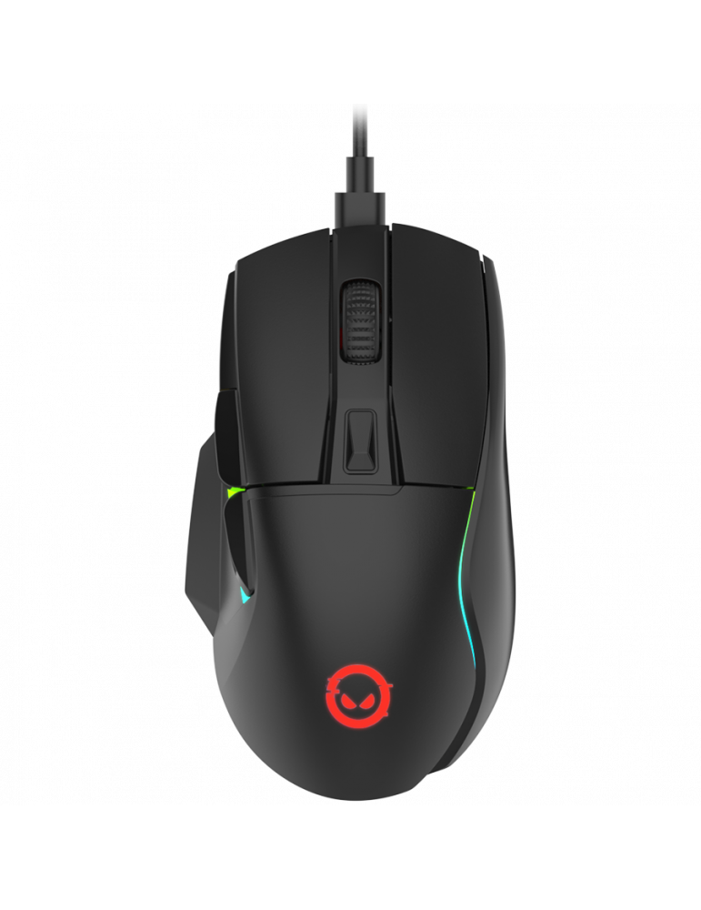 Геймърска мишка LORGAR Jetter 357, с 6 програмируеми бутона, Pixart ATG4090 sensor, до 8000dpi, RGB, 75g - LRG-GMS357