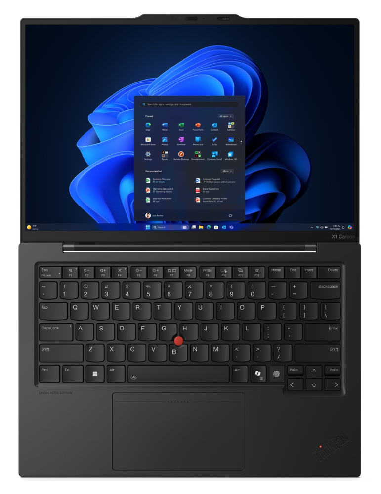 Лаптоп Lenovo ThinkPad X1 Carbon G13, 14" WUXGA, Intel Core Ultra 7 255U, 32GB DDR5, 1TB SSD, Windows 11 Pro - 21NX00FPBM - 5