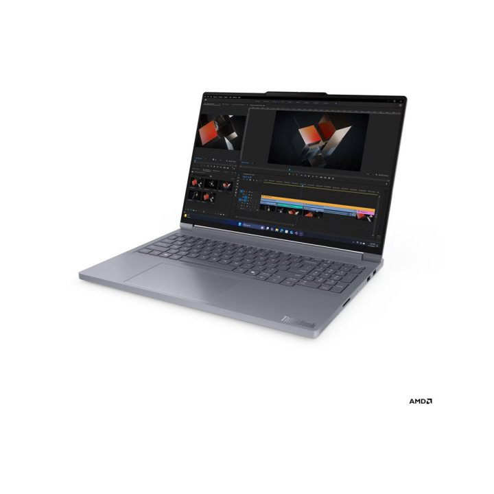Лаптоп Lenovo ThinkBook 16p G6, 16" WQXGA 165Hz, AMD Ryzen 9 8940HX, NVIDIA GeForce RTX 5060 8GB, 32GB DDR5, 512GB SSD, Windows 