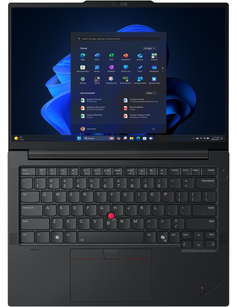 Лаптоп Lenovo ThinkPad E14 G7, 14" 2.8K WUXGA 120Hz, Intel Core Ultra 5 228V, 32GB DDR5, 512GB SSD, Без ОС - 21U20056BM - 5