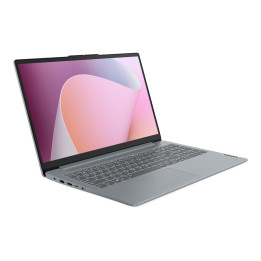 Лаптоп LENOVO IdeaPad Slim 3, 15.6" Full HD, AMD Ryzen 3 7320U, 8GB DDR5, 512GB SSD, Без ОС, Arctic Grey - 82XQ01ELBM - 1