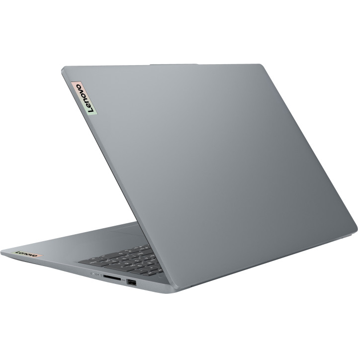 Лаптоп LENOVO IdeaPad Slim 3, 15.6" Full HD, AMD Ryzen 3 7320U, 8GB DDR5, 512GB SSD, Без ОС, Arctic Grey - 82XQ01ELBM - 4