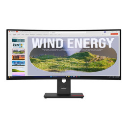 Монитор LENOVO ThinkVision T34WD-40, 34" UWQHD 3440x1440 120Hz VA Curved - 64AEGAT1EU - 1
