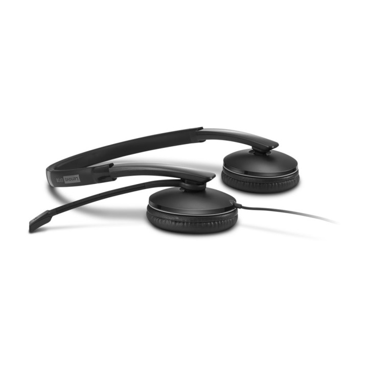 Слушалки Lenovo Gen2 On-ear, USB-C, черни, с микрофон, шумоподтискане - 4XD1M45627 - 5