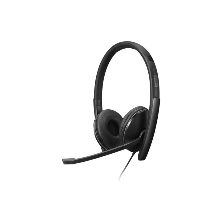 Слушалки Lenovo Gen2 On-ear, USB-C, черни, с микрофон, шумоподтискане - 4XD1M45627 - 9