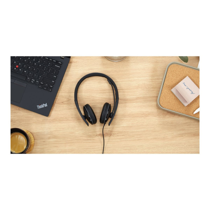 Слушалки Lenovo Gen2 On-ear, USB-C, черни, с микрофон, шумоподтискане - 4XD1M45627 - 10