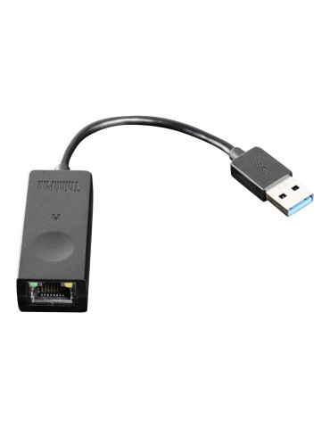 Мрежов адаптер Lenovo USB 3.0 to Ethernet, Gigabit Ethernet RJ-45, 1 Gbps, PoE, QoS - 4X90S91830