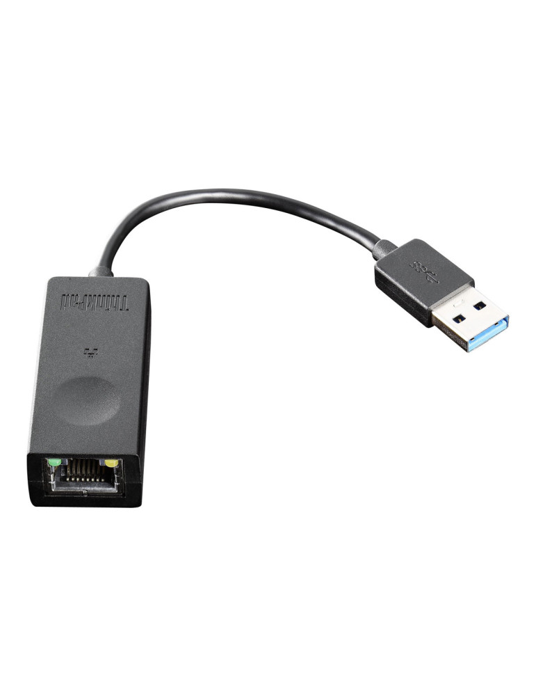 Мрежов адаптер Lenovo USB 3.0 to Ethernet, Gigabit Ethernet RJ-45, 1 Gbps, PoE, QoS - 4X90S91830 - 1
