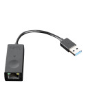 Мрежов адаптер Lenovo USB 3.0 to Ethernet, Gigabit Ethernet RJ-45, 1 Gbps, PoE, QoS - 4X90S91830 - 1