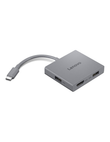 Докинг станция/хъб LENOVO USB-C 4 in 1 Gen2, HDMI 3840x2160 60Hz, 2x USB 3.2 Gen1, 3.5mm audio jack - GX91R64790 - 1