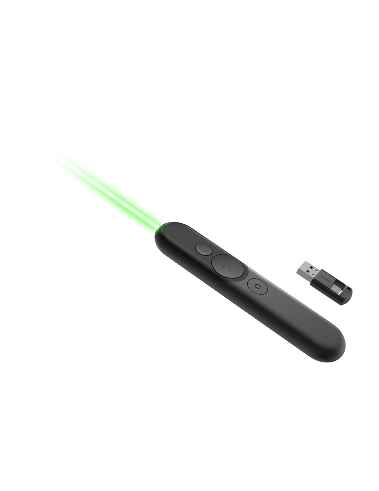 Лазерна показалка/мултимедиен презентатор LENOVO Laser Rechargeable Presentation Remote, Bluetooth 5.3 - 4XW1S62315 - 1