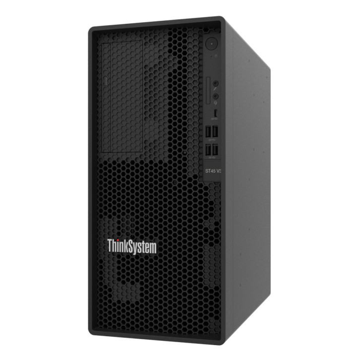 Сервър LENOVO ThinkSystem ST45 V3, AMD EPYC 4124P, 16GB DDR5 UDIMM, 2TB HDD, 1x1GbE, 500W - 7DH5S0RF00 - 1