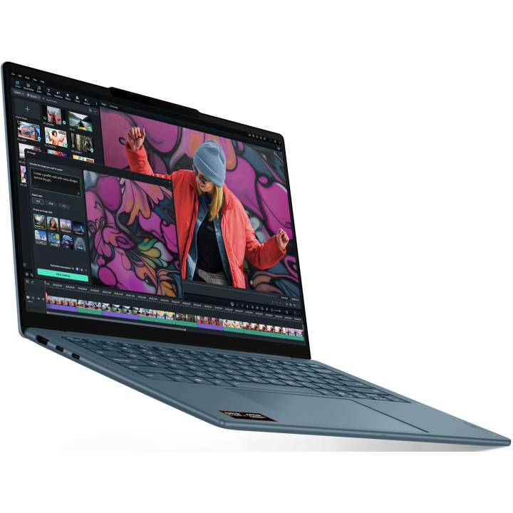 Лаптоп LENOVO Yoga Slim 7, 14" WQXGA+ OLED 120Hz, AMD Ryzen AI 7 350, 32GB DDR5, 1TB SSD, Windows 11 Home - 83JY001XBM - 2