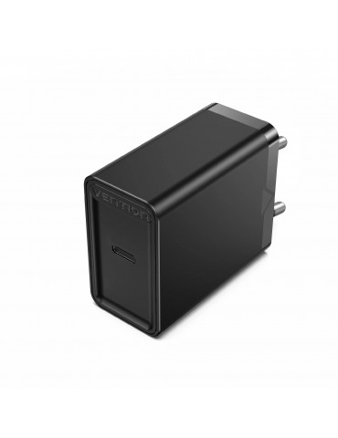 Бързо зарядно Vention Fast Charger Wall - QC4.0, PD3.0 Type-C, 20W Black - FADB0