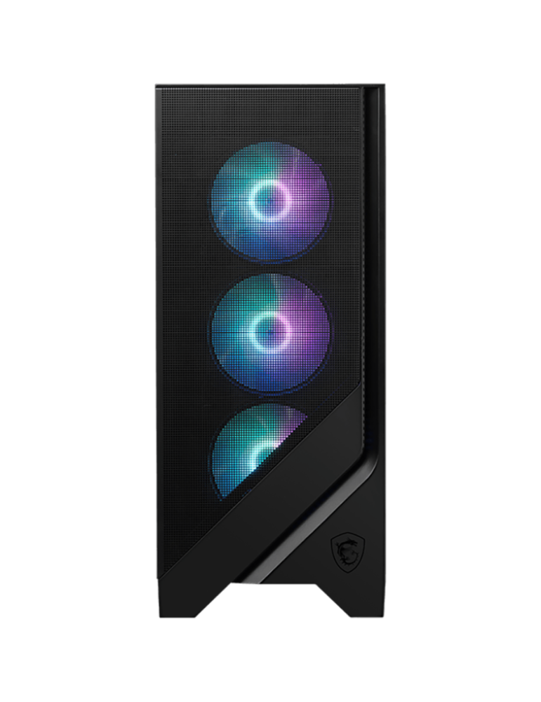 Кутия за компютър MSI MAG FORGE 320R AIRFLOW, Midi Tower, ATX/M-ATX/Mini-ITX, 4x 120mm ARGB вентилатори, Закалено стъкло - 306-7