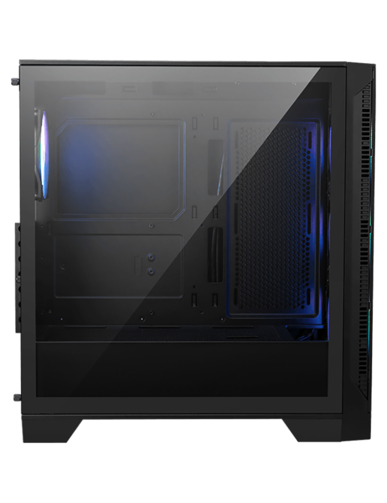 Кутия за компютър MSI MAG FORGE 320R AIRFLOW, Midi Tower, ATX/M-ATX/Mini-ITX, 4x 120mm ARGB вентилатори, Закалено стъкло - 306-7