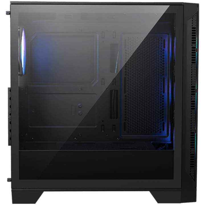 Кутия за компютър MSI MAG FORGE 320R AIRFLOW, Midi Tower, ATX/M-ATX/Mini-ITX, 4x 120mm ARGB вентилатори, Закалено стъкло - 306-7