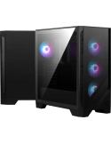 Кутия за компютър MSI MAG FORGE 320R AIRFLOW, Midi Tower, ATX/M-ATX/Mini-ITX, 4x 120mm ARGB вентилатори, Закалено стъкло - 306-7