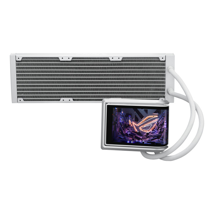 Водно охлаждане за процесор ASUS ROG Ryuo IV 360 ARGB White Edition, съвместимост AM4/AM5/1700/1851/115x, 3x120mm вентилатори, P