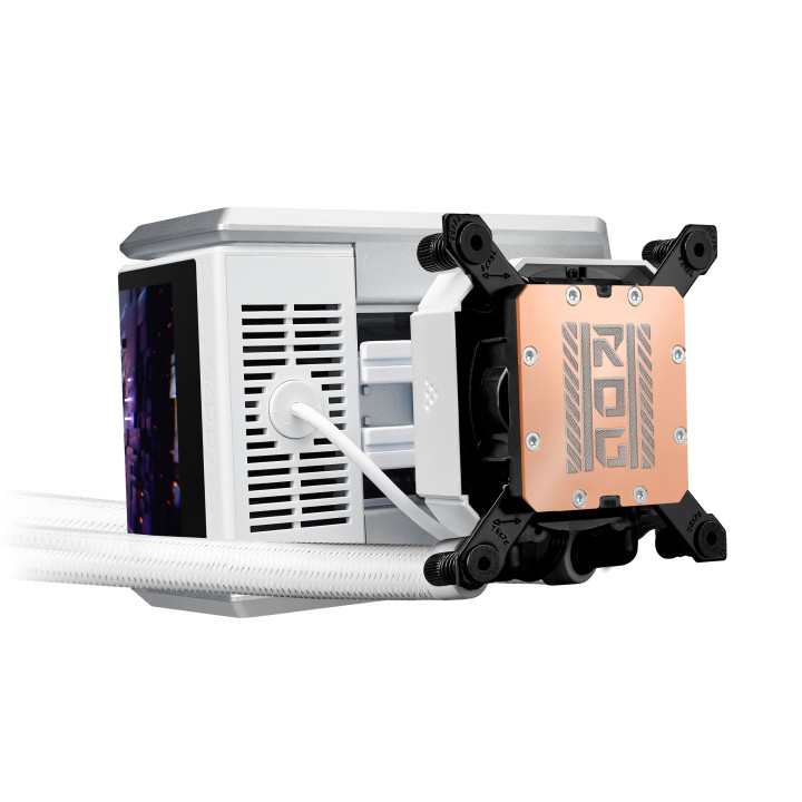 Водно охлаждане за процесор ASUS ROG Ryuo IV 360 ARGB White Edition, съвместимост AM4/AM5/1700/1851/115x, 3x120mm вентилатори, P