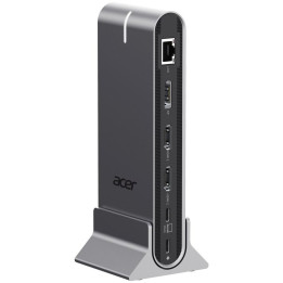 Докинг станция Acer Type-C Universal 15in1, 2x HDMI 4K@60Hz, 1x DisplayPort 8K@30Hz, 5x USB-A, 1x USB-C 100W, RJ45, SD/MicroSD, 