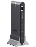 Докинг станция Acer Type-C Universal 15in1, 2x HDMI 4K@60Hz, 1x DisplayPort 8K@30Hz, 5x USB-A, 1x USB-C 100W, RJ45, SD/MicroSD, 