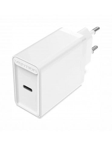 Бързо зарядно Vention Fast Charger Wall - QC4.0, PD3.0 Type-C, 20W White - FADW0