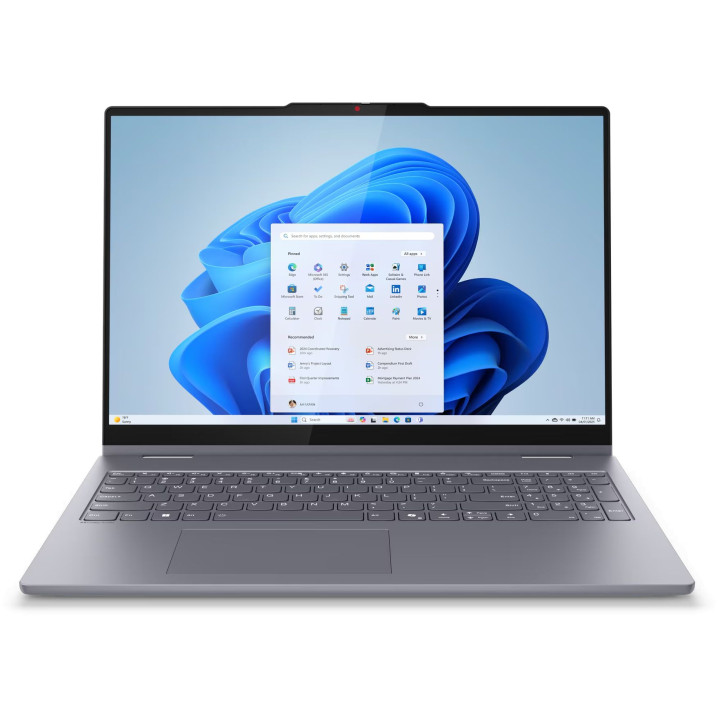 Лаптоп Lenovo IdeaPad 5 2-in-1 16AKP10, 16.0", Full HD+, тъчскрийн, AMD Ryzen AI 5 340 (2.0/4.8GHz, 16M), AMD Radeon 840M, 16 GB
