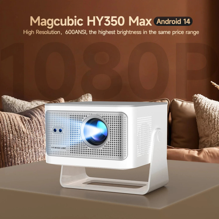 Преносим мултимедиен проектор MagCubic HY350MAX, 8K резолюция, Android 14, Wi-Fi 6, Bluetooth 5.4 - MAGCUBIC-HY350MAX - 3
