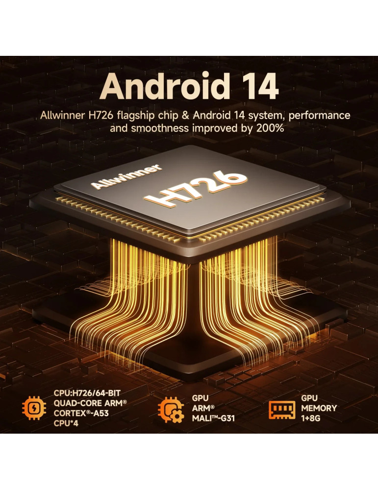 Преносим мултимедиен проектор MagCubic HY350MAX, 8K резолюция, Android 14, Wi-Fi 6, Bluetooth 5.4 - MAGCUBIC-HY350MAX - 8