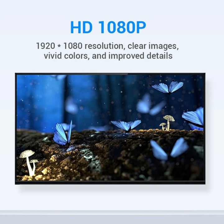 Преходник Vention, DVI 24+1 Мъжки към HDMI Женски, Позлатени конектори, 1080p @ 60Hz - AILB0 - 3