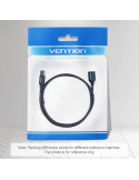 Кабел Vention USB 3.0 Type A, 0.5m, Екраниран, 5Gb/s, Черен - CBHBD - 15