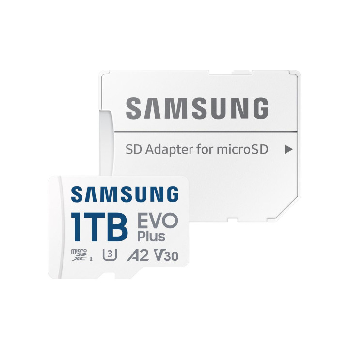 SD карта Samsung EVO+, 1TB microSDXC UHS-I 160MB/s с адаптер - MB-MC1T0SA/EU - 1