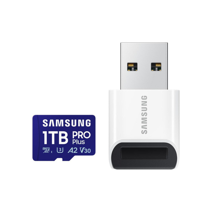 SD карта Samsung PRO Plus, 1TB microSDXC UHS-I Class 10 180MB/s - MB-MD1T0SB/WW - 2