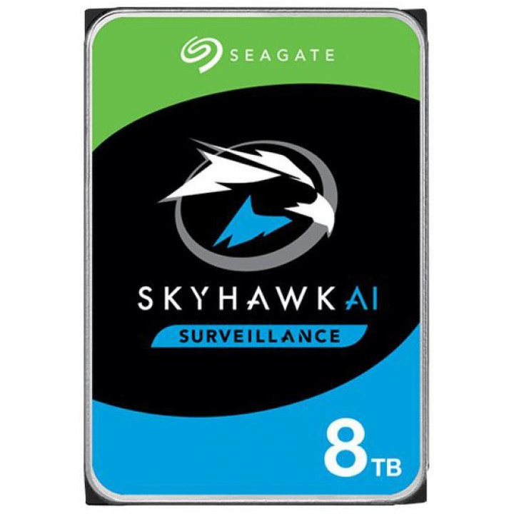 Твърд диск SEAGATE SkyHawk AI, 8TB, 256MB Cache, SATA 6.0Gb/s - ST8000VE001 - 1