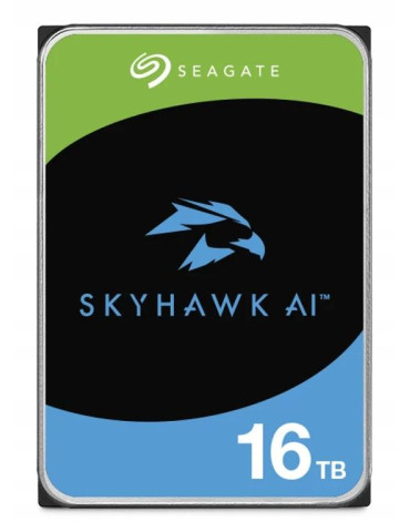 Твърд диск Seagate SkyHawk AI ST16000VE005, 16TB, 7200RPM, SATA3, 3.5", 512MB - ST16000VE005 - 1