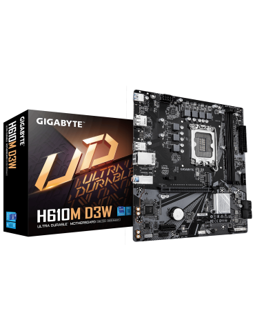 Дънна платка GIGABYTE H610M D3W, Intel H610, DDR5, Micro ATX - 1
