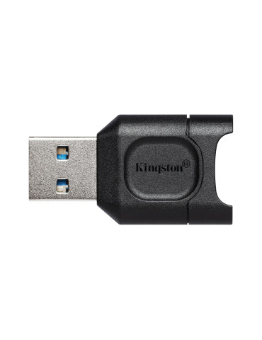 Четец за карти Kingston MobileLite Plus, USB 3.2 A, UHS-II, поддържа MicroSD/MicroSDHC/MicroSDXC - KIN-READ-MLPM - 1