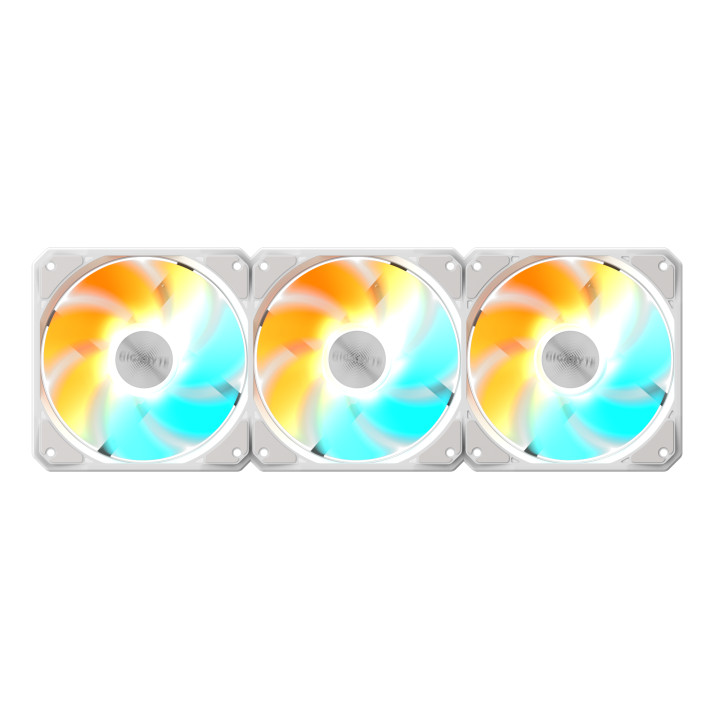 Комплект вентилатори GIGABYTE AORUS EZ CHAIN RVS FAN 120 ICE, 120x120x25mm, 500-2200 RPM, 4 PIN - GP-GBT EZRVSFAN1203 ICE - 5