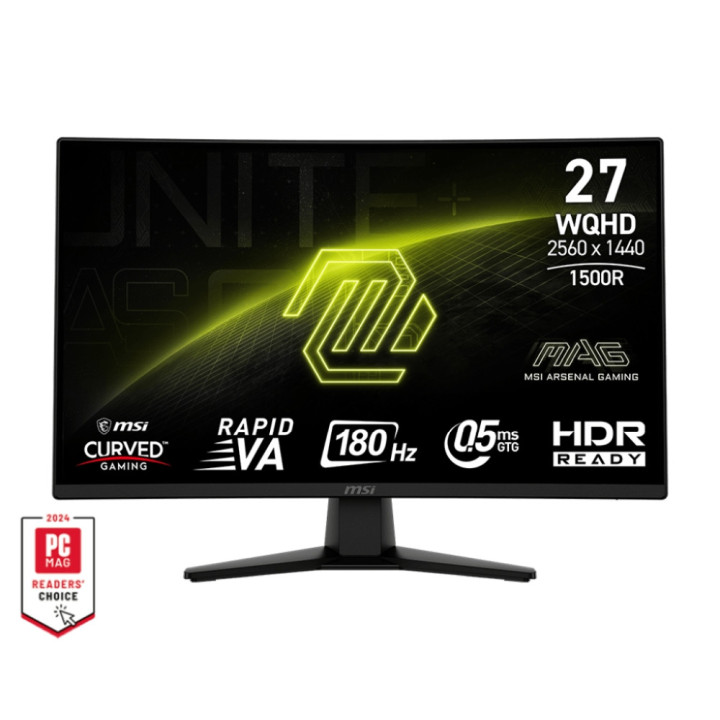 Монитор MSI MAG 274CQF, 27" WQHD Curved VA 180Hz - 9S6-3CE31T-020 - 1