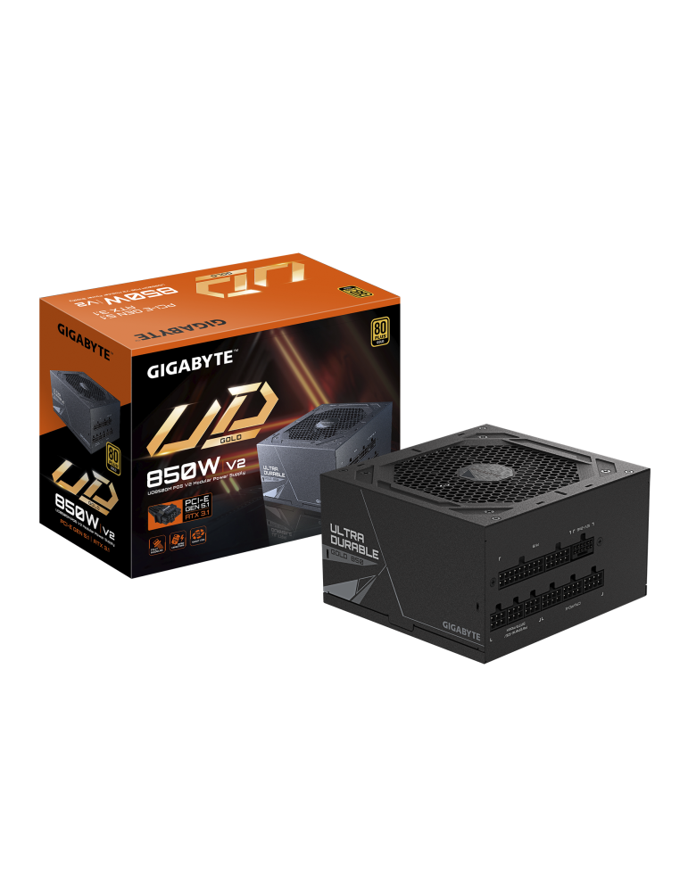 Модулно захранване Gigabyte P850GM PG5 V2, 850W, 80+ GOLD - GP-UD850GM PG5 V2 - 1