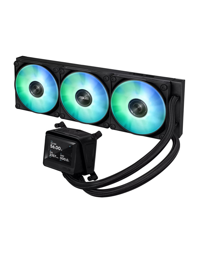 Водно охлаждане за процесор ASUS MAX Gaming LC 360 ARGB LCD, AM4/AM5/1700/1851 - 90RC01G1-B0EAY0 - 2