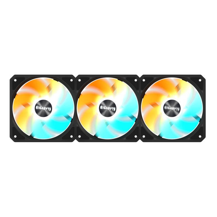 Комплект вентилатори GIGABYTE AORUS EZ CHAIN RVS FAN 120, 3x120mm ARGB 500-2200 RPM - GP-GBT EZRVSFAN1203 - 6