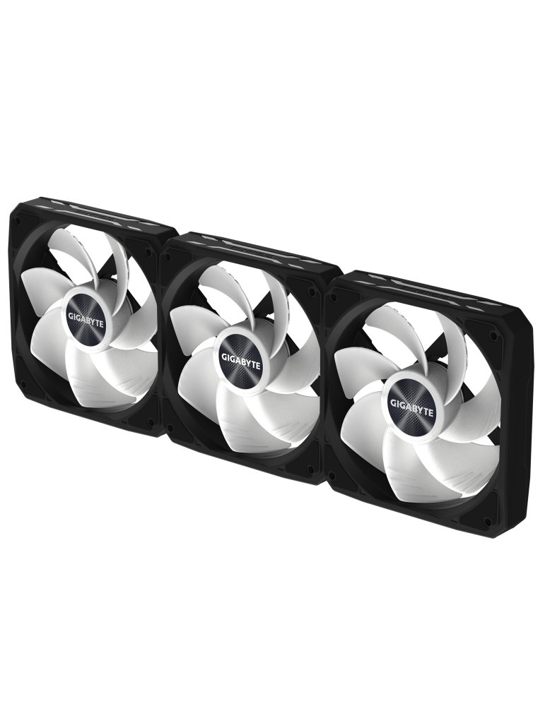 Комплект вентилатори GIGABYTE AORUS EZ CHAIN RVS FAN 120, 3x120mm ARGB 500-2200 RPM - GP-GBT EZRVSFAN1203 - 7