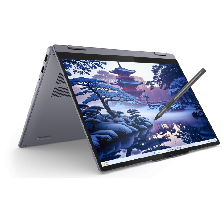 Лаптоп Lenovo IdeaPad 5 2-в-1, 14" WUXGA IPS Touch, Intel Core Ultra 7 255U, 16GB LPDDR5X, 1TB SSD, Windows 11 Home - 83KR001FBM