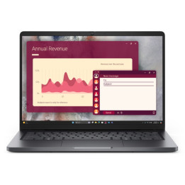 Лаптоп Dell Pro 14 PC14250, 14" FHD+ IPS, Intel Core 5 120U, 16GB DDR5 5200MT/s, 512GB SSD, Ubuntu - BTO010_PC14250_EMEA_UBU - 1