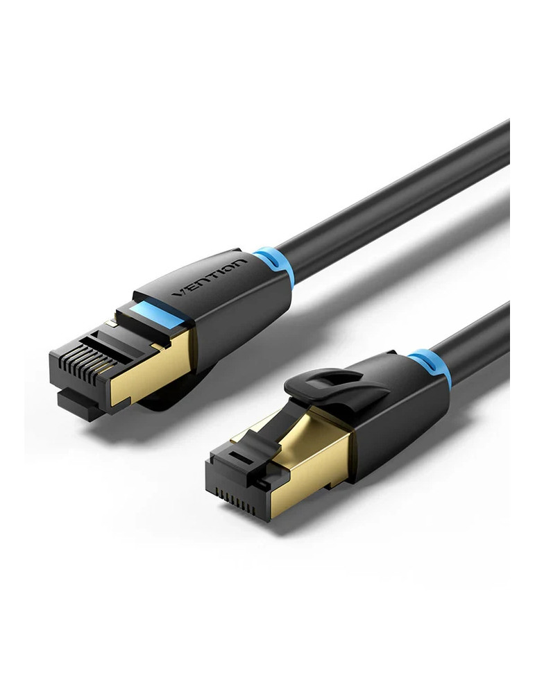 Кабел Vention LAN SFTP Cat.8, 5м, 40Gbps, Екраниран, Позлатени конектори - IKABJ - 1
