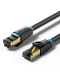 Кабел Vention LAN SFTP Cat.8, 5м, 40Gbps, Екраниран, Позлатени конектори - IKABJ - 1