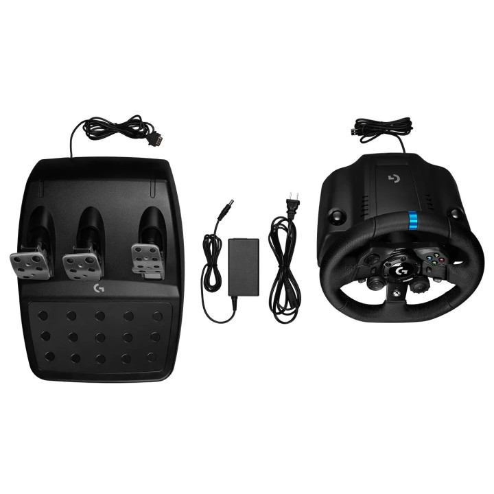 Геймърски волан LOGITECH G923 SE, със скоростен лост, черен, с кабел, USB, съвместим PC/Xbox - 991-000532 - 7